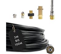 M&M Smartek flexible canalisation compatible avec Nilfisk/KEW, 2 buses | Flexible déboucheur souple pour canalisations et évacuations; contrôler raccord, longueur, buses et pression avant achat.