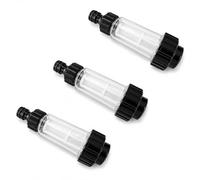 M&M Smartek Lot de 3 filtres à eau avec adaptateur rapide 3/4" pour nettoyeur haute pression, camping-car et outils de jardin tels que Kärcher Stiehl Kränzle Bosch Was Nilfisk-Alto
