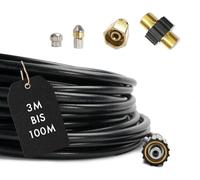 M&M Smartek tuyau déboucheur 100 m, kit 5 pièces, pour Kärcher/Kränzle | Kit déboucheur avec flexible, adaptateurs et buses selon variante; contrôler raccords, pression et contenu avant achat.