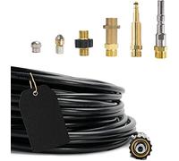 M&M Smartek tuyau déboucheur 100 m, kit 7 pièces, pour Nilfisk/KEW | Kit déboucheur avec flexible, adaptateurs et buses selon variante; contrôler raccords, pression et contenu avant achat.