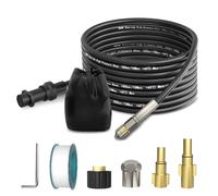 M&M Smartek tuyau déboucheur 15 m compatible avec Kärcher/Lavor | Flexible déboucheur souple pour canalisations et évacuations; contrôler raccord, longueur, buses et pression avant achat.