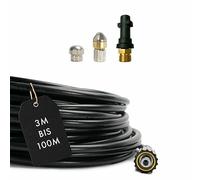 M&M Smartek tuyau déboucheur 20 m 1/4 baïonnette, pour Kärcher/Kränzle | Flexible déboucheur souple pour canalisations et évacuations; contrôler raccord, longueur, buses et pression avant achat.