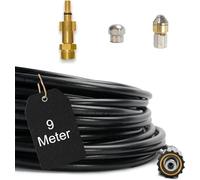 M&M Smartek tuyau déboucheur 30 m compatible avec Kärcher/Kränzle | Flexible déboucheur souple pour canalisations et évacuations; contrôler raccord, longueur, buses et pression avant achat.