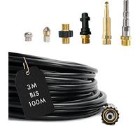 M&M Smartek tuyau déboucheur 50 m, kit 7 pièces, pour Nilfisk/KEW, 160 bar