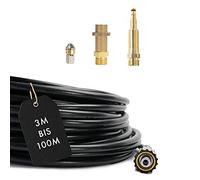 M&M Smartek tuyau déboucheur 50 m M22 IG 1/8, buse rotative, pour Kärcher | Kit déboucheur avec flexible, adaptateurs et buses selon variante; contrôler raccords, pression et contenu avant achat.