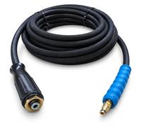 M&M Smartek Tuyau haute pression pour Kärcher K2-K7 M22/Quick Click | 30 m, 250 bar, gaine textile avec tresse métallique, raccords montés