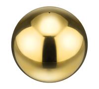M METERXITY 1-Pack Boule Miroir Flottante Creuse 8 Pouces en Acier Inoxydable 201 pour Jardin/Étang/Maison/Jardin Décoration Extérieure [Or]