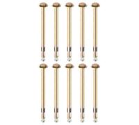 M METERXITY 10-Pack Boulon D'Expansion À Tête Hexagonale, M8x150mm Acier Galvanisé Fer-Carbone Boulons D'Expansion À Tête Hexagonale Externe, Boulon Métallique Anti-Corrosion Pour Murs