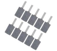 M METERXITY 10-Pack Meules Abrasives Montées, Tige De 1/4 IN(6mm) En Oxyde D'aluminium Pour Outils Rotatifs, Diamètre 0.79IN(20mm) Cylindre Grain 80 [Gris]