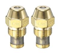 M METERXITY 2-Pack Buse à Mazout 4.5 GPH 60 Degree Laiton | Jaune, Universal Cône Solide B, Remplacement, Fournaise, Chaudière, Brûleurs haute pression, Huile