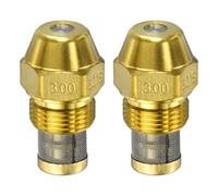 M METERXITY 2-Pack Buse de Remplacement Laiton Jaune 3 GPH 60 Degrés | Buse de Brûleur à Fioul, pour radiateur, fournaise, système de chauffage, chaudière, brûleurs haute pression