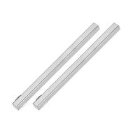 M METERXITY 2-Pack Tige De Poignee De Porte, 5 x 0.3 Pouce/ 120 x 7 mm Tige Carree En Fer Pieces De Remplacement Pour Poignee De Porte Pour Poignees De Fenetre[Ton Argent]