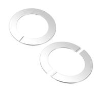 M METERXITY 2-Pack Wall Split Flange Escutcheon Plate Round Self-Adhesive | Plumbing Cover Plates pour Water Pipe/Faucet, 304 Stainless Steel, pour 3.9 Inch/100mm OD Pipe