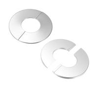 M METERXITY 2-Pack Wall Split Flange, pour 2.4 Inch/60mm OD Pipe 304 Stainless Steel Escutcheon Plate Round Self-Adhesive Plumbing Cover Plates pour Water Pipe/Faucet