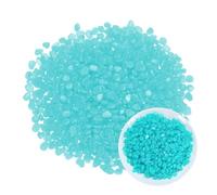 M METERXITY 2000 Pierres Luminescentes, 0.31"-0.47" Décorations Extérieures En Résine Pour Jardin/Aquarium/Allée, Gravier Pour Aquarium [Bleu Clair]