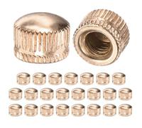 M METERXITY 25-Pcs Ecrous A Chapeau Filetés M6x11mm Ton Or