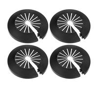 M METERXITY 4-Pcs Cache-Tuyau Décoratif Pour 14mm-40mm Noir | Flange Conduite D'eau Cache-Tuyau Couverture Ligne De Drainage Pour Radiateur Conduite/Tube De Vidange, Diamètre Extérieur