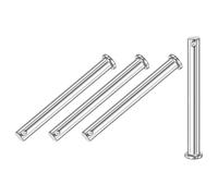M METERXITY 4-Pcs Goupilles À Trou Unique, M10 x 120mm Goupilles À Tête Plate En Acier Inoxydable 304 Pour Liaisons Mécaniques/Pièces Fixes/Gréement De bateau