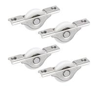 M METERXITY 4-Pcs Rouleaux De Porte Moustiquaire, 30mm/1.18" Dia Poulies En Nylon Pour Porte Coulissante, Rouleaux De Porte Patio, Rouleaux De Remplacement [Blanc]