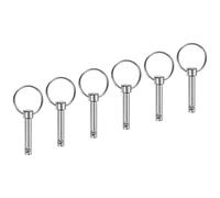 M METERXITY 6 Pcs Goupilles à Dégagement Rapide 6mm Diamètre | Goupille Supérieure Bimini pour Construction Navale/Bateau, en Acier au Carbone, 26mm Longueur d'Utilisation, 32mm Long Total