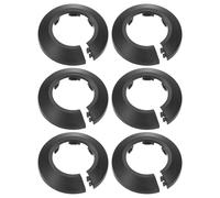 M METERXITY Lot De 6 Caches-Tuyaux Décoratifs Cache-Tuyau D'Évacuation Noir | D'Eau, Pour Tuyaux D'Eau À Bride De 40mm De Diamètre Extérieur, Pour Tuyau De Radiateur, Tuyau D'Évacuation
