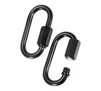 M METERXITY Lot de maillons rapides en fer galvanisé pour équipement de voyage/randonnée/hamac suspendu, capacité de poids avec clips de verrouillage à vis