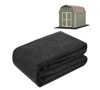 M METERXITY Tapis de sol imperméable pour abri de jardin, 3 x 3,8 m, pour meubles de terrasse, protège le sol de l'usure, du liquide, de la poussière, de l'huile, antidérapant (gris)
