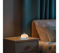 M mimotec - Lampe de chevet tactile pour enfant avec anneau LED, température chaude (3000K), Design créatif et finition opale. Idéal pour les enfants. LM9201