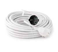 M mimotec - Rallonge Électrique Schuko 5M 3x1,5mm avec Terre, Rallonge de Prise Blanche 16A 250V pour Maison, Bureau et Électroménager