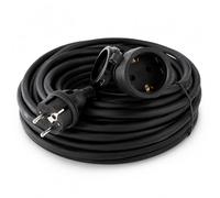 M mimotec - Rallonge Électrique Schuko IP44 5M Noire avec Capuchon, Rallonge Extérieure 3x1,5mm 16A 250V pour Maison et Jardin