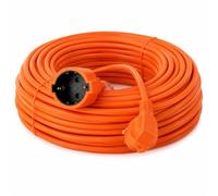 M mimotec - Rallonge Électrique Schuko Professionnelle 20M 3x1,5mm, Câble d’Extension Orange 16A 250V Résistant pour Extérieur Couvert et Atelier