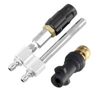 M MINGLE Buse Twist M5 avec Adaptateur Compatible Kärcher K2-K7,11-27 L/min | Embout de Buse Longue Portée 2-en-1 pour Nettoyeur Haute Pression, Raccord Rapide 1/4", 415 bar