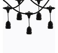 m MU 5M Guirlande Lumineuse Exterieure Noire Pour 10 Douilles Raccordable Jusqu'à 100M/1000W LED IP54 E27 Décoratif Extérieur Patio Cour Fêtes Mariage Jardin, Guirlande Guinguette Exterieur