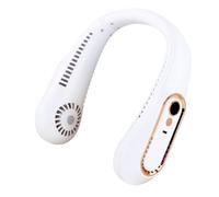 M MUNCASO Ventilateur de cou portable, ventilateur de nuque rechargeable par USB, 5 vitesses, 3600 mAh, alimenté par batterie