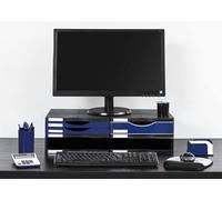 M-Office Atenea Soporte Para Monitor Ergosostenible Producto 100% Reciclado Y Reciclable Incluye Un Cajón Grande, Dos Pequeños Y Una Bandeja Amplia Para Clasificación