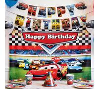 M-Queen Produit phare recommandé Décorations pour fête d'anniversaire sur le thème des courses automobiles, décorations suspendues, toile de fond, décoration de la maison, drapeaux décoratifs, décorat
