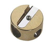 M & R rond en laiton double trou Taille-crayon