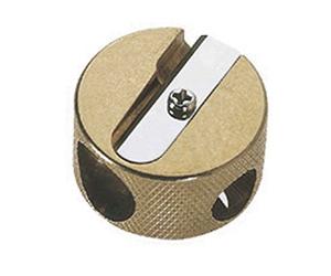 M & R rond en laiton double trou Taille-crayon