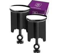 M. ROSENFELD HOME Bouchon de Lavabo Universel 40 mm Chromé, Bouchon de Vidange en Laiton avec Joint en Caoutchouc pour Lavabo et Bidet, Réglable en Hauteur, Antirouille, Étanche, Lot de 2
