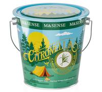 M&SENSE Bougie Parfumée à la Citronnelle Menthe Poivrée, Extérieure avec Couvercle, Très Taille 1700g, 370 Heures Cire de Soja, Parfum Frais pour Jardin et Accessoire Barbecue, Cadeau Homme Femme