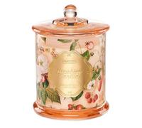 M&SENSE Bougie parfumée dans un verre - Bougie parfumée à la fraise et à la vanille - Grande bougie de 500 g avec longue durée de combustion de plus de 60 heures - Bougie en cire de soja comme