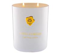 M&SENSE Bougie parfumée de 470g - Grande|Bougies parfumées à la crème de tarte à la vanille dans un verre|Bougie parfumée en cire de soja naturelle|Aromathérapie relaxante|Cadeau pour femmes et hommes