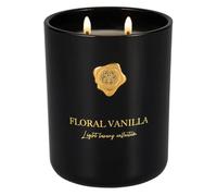 M&SENSE Bougie parfumée de 470g - Grande | Bougies parfumées florales noires à la vanille dans un verre | Bougie en cire de soja naturelle Scented Candle | Aromathérapie relaxante | Cadeau pour femmes