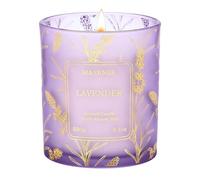 M&SENSE Bougie Parfumée Lavande - Bougies Relaxantes en Soja Bio 230g, Aromathérapie pour Chambre/SPA, Cadeau Femme Chic ou Cadeau Anniversaire