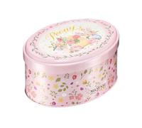 M&SENSE Bougie Parfumée Pivoine 2 Mèches, 340g Cire de Soja Naturelle Printemps, Boîte Ovale Métallique Fleurs, Bougie Végane Cadeau Femme Maman Fête des Mères Anniversaire