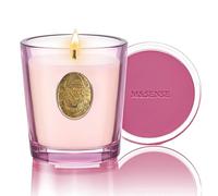 M&SENSE Bougie Parfumée Rose d'eau salée,260g Bougie Parfumée en Pot Bougie de Soja Naturelle,50 Heures de Combustion,Cadeaux Bougies Cadeau Anniversaire Pour Femmes & Hommes