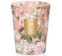 M&SENSE Bougie parfumées à la rose et à l'ambre, grande bougie rouge, 3 mèches en cire de soja naturelle pour la maison, anniversaire de femme, cadeau de Saint-Valentin durée jusqu'à 150 heures.