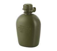 M-Tac Bouteille de Terrain Militaire 1 Litre - Bouteille d'eau Robuste Sans BPA pour le Plein Air, le Camping et la Survie - Légère, Passe au Lave-Vaisselle, au Micro-Ondes, Olive