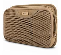 M-Tac Tactique Sac Insert modulaire Organiseur Utilitaire Pochette Admin Crochets - Poche en Maille, Marron