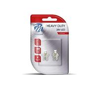 M-Tech lb904 W blister 2 x LED B8.5D 24 V concave, Blanc.